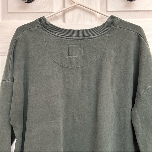 Forest Green Oversized Crewneck Sweater - Picture 9 of 11